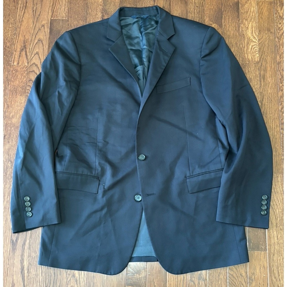 Brooks Brothers Blazer Mens 42L Navy Blue Regent Fit Estrato Italian Wool 1818